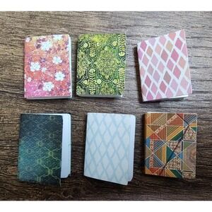 1:12 Dollhouse Miniature Notebook Lot Of 6